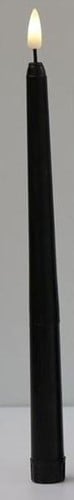 [A-024366] LED Kaars Ledcandle Warmwit Zwart 1 stuk