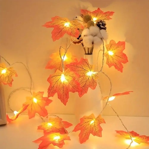 [A-024883] Herfst Ledstring Esdoornblad Maple Leaf 3 meter 20 leds