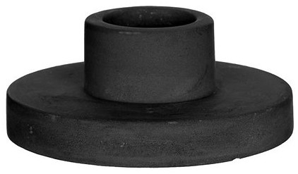 [A-026066] Kaarsenstandaard Mat Zwart Ø7 cm h3 per stuk