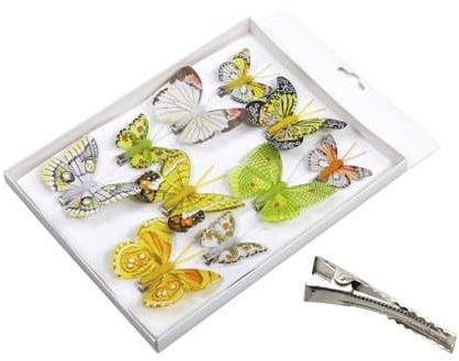 [A-025321] Vlinders Fleurig 5-8 cm pak 10 stuks