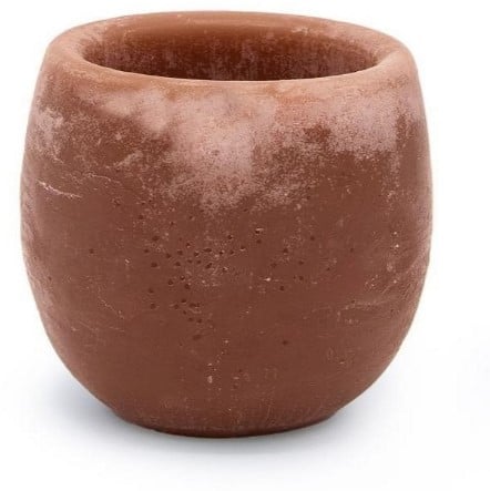 [A-027521] Aroma Bowl Wax geurkom geurende pot Amber Ø9xH8 cm