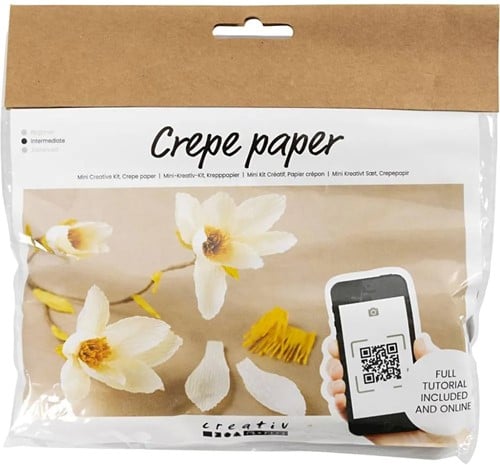 [A-023495] DIYkit Pakket Hobbyset Crêpepapier Magnoliatak