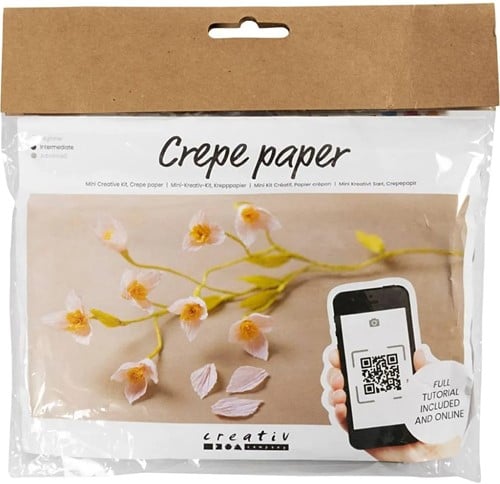[A-023526] DIYkit Pakket Hobbyset Crêpepapier Kersenbloesemtak