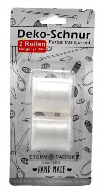 [A-016939] Nylon draad Pareldraad Transparant 2 rollen 32 m armbandjes maken