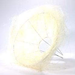 [A-002599] Boekethouder Sisal rond los Roze 20 cm