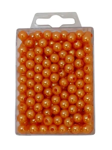 [A-003419] Parels rijgparels 16 Oranje 8 mm
