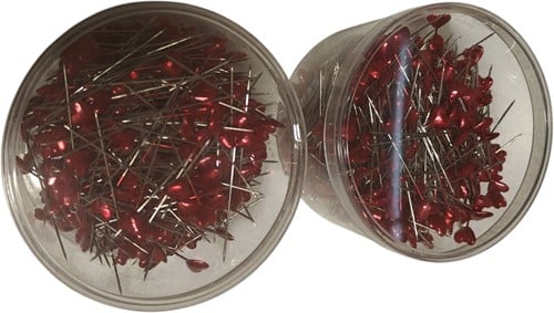 [A-009441] Hartspeld Parelspeld Rood 10x55 mm 480 stuks doosje bulk