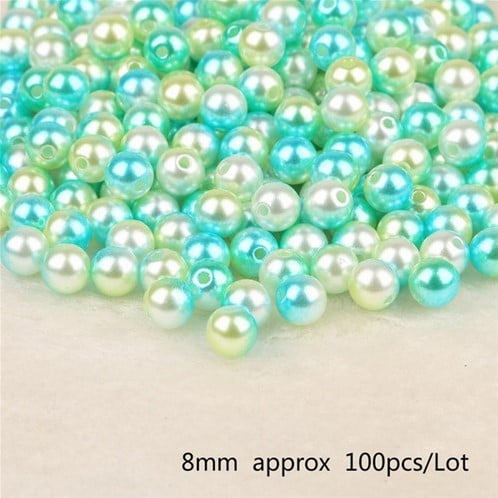 [A-015377] Parels pareltjes Rijgparels Rainbow 8 mm ca. 100 st 