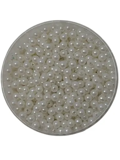 [A-018308] Rijgparels Wit 8 mm WM Pot 300 gram WM 28