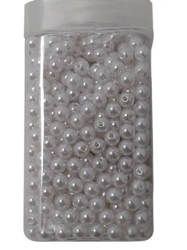 [A-018719] Rijgparels Pearls Wit 8 mm 220 gr. 475 stuks