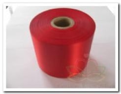 [A-018538] Bedrukt lint Cherryrood met Gouden opdruk 70 mm 80 cm
