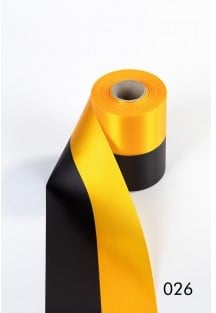 [A-022958] Nationaal lint Vitesse Geel Zwart 100 mm 1 meter 