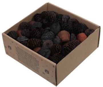 [A-027000] Leucodendron assortiment Zwart wash 640 gram
