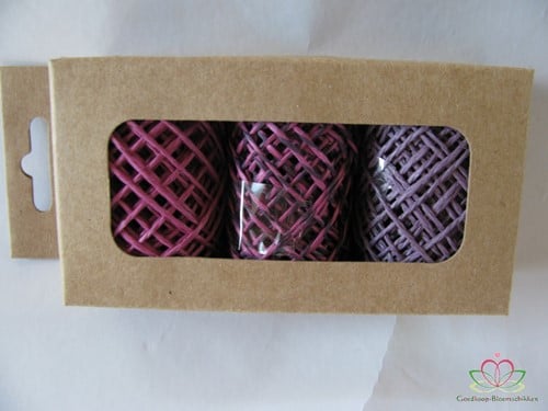 [A-008767] Touw Koord Pink Violet 3 rollen =15 meter