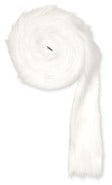 [A-012762] Kunstvel vachtje bontje 11 Wit 5 cm rol 2 meter
