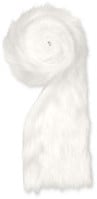 [A-012765] Kunstvel vachtje bontje 11 Wit 10 cm rol 1,2 meter