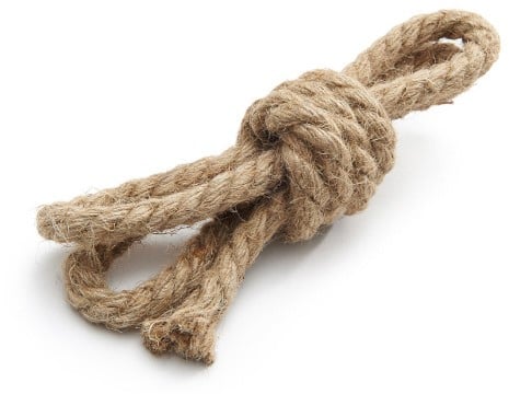 [A-013663] Jute touw Xtra Dik Naturel 10 mm 200 cm kleinverpakking