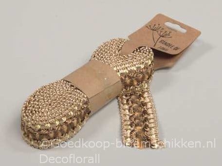 [A-016119] Jute band Macrame Naturel 200 cm