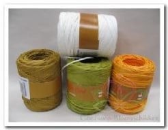 [A-018553] Twisted Raffia Koord Wit 51 rol 150 meter
