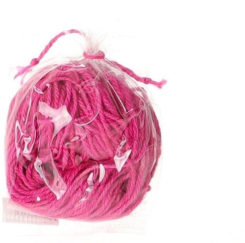 [A-023393] Jute touw Rope Dark Pink Fuchsia 50 gram