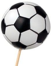 [A-009745] Bijsteker Voetbal 6 cm zak 24 stuks