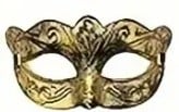 [A-027352] Venetiaans masker Goud Barokdetails per stuk