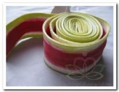 [A-006758] Foam roll Pink Groen 165 cm buigbaar met draad