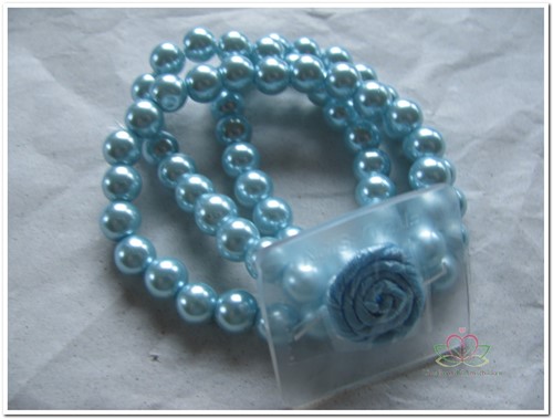 [A-008359] Corsage Polscorsage-armband Avery Lichtblauw