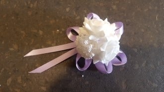 [A-014010] Polscorsage Elastisch White Light Purple Lila klaar