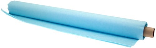 [A-017670] Tissuepapier bloemen en inpakpapier Light Blue tissue 20x30 cm rol x48 vellen