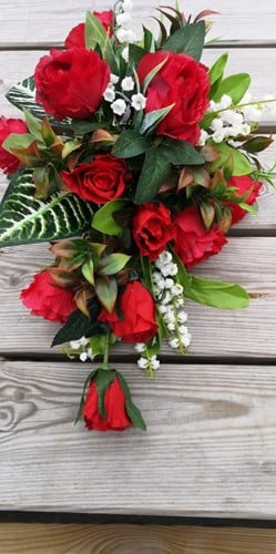 [A-017623] Maatwerk Rood +Groen druppel Joke Maatwerk