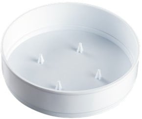 [A-017610] Bowl Olympia schaal leeg Wit 35x5 cm
