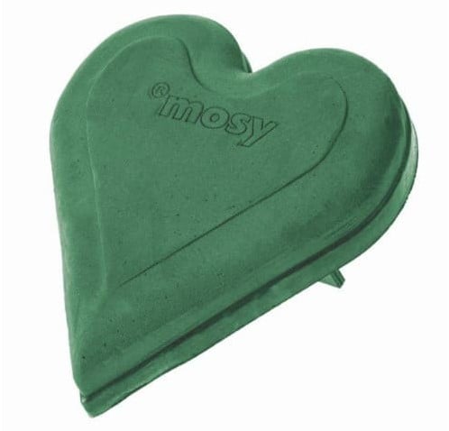 [A-019731] Hart 30 cm Aquadur Hart met standaard oase voor verse bloemen Heart With stand