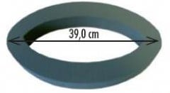 [A-003407] Ellipse open 39 cm steekschuimvorm oase voor verse bloemen