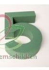 [A-003583] Cijfer 5 steekschuimvorm oase voor verse bloemen 27 x 20,5 cm