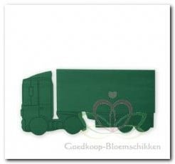 [A-007678] Vrachtwagen truck oplegger steekschuimvorm oase voor verse bloemen