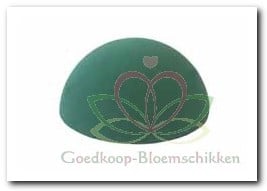 [A-008046] Halve Bol 20 cm steekschuimvorm oase voor verse bloemen