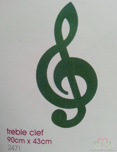 [A-009386] Muzieksleutel solsleutel steekschuimvorm oase voor verse bloemen