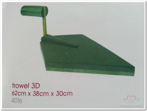 [A-009390] Metseltroffel 3D steekschuimvorm oase voor verse bloemen