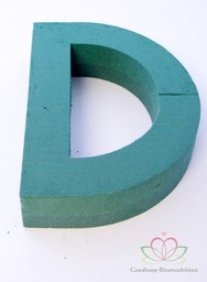 [A-010272] Letter D 30 x 20 cm steekschuimvorm oase voor verse bloemen