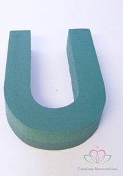 [A-010286] Letter U 30 x 20 cm steekschuimvorm oase voor verse bloemen