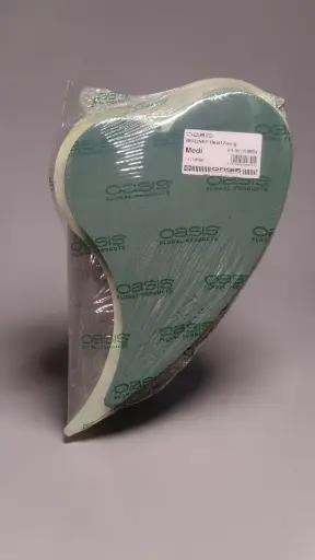 [A-019021] OASIS® Bioline Medi Swing Hart 39 × 23 × 4,6 cm oase voor verse bloemen