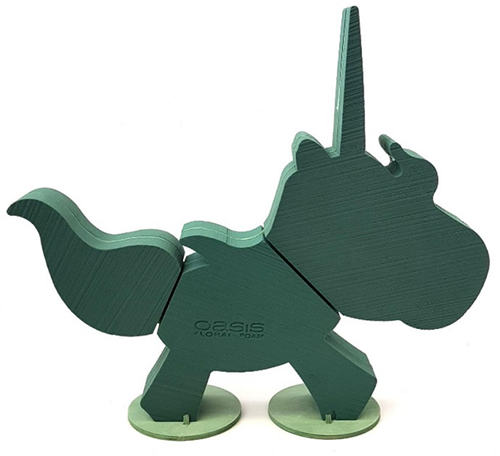 [A-019030] OASIS® Bioline Unicorn steekschuimvorm 68 × 60 × 5 cm oase voor verse bloemen