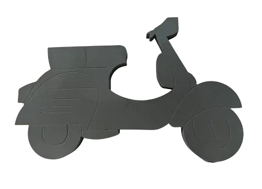 [A-024864] Vespa Scooter steekschuimvorm 89x58 cm oase voor verse bloemen