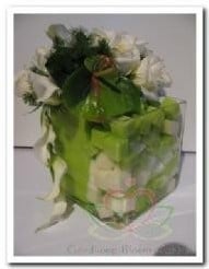[A-003576] Oasis® Rainbow Mini Cubes 50 stuks Lime Groen gekleurd steekschuim