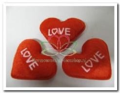 [A-004064] Hart dik Love 4 Rood 5x3,5 cm per stuk