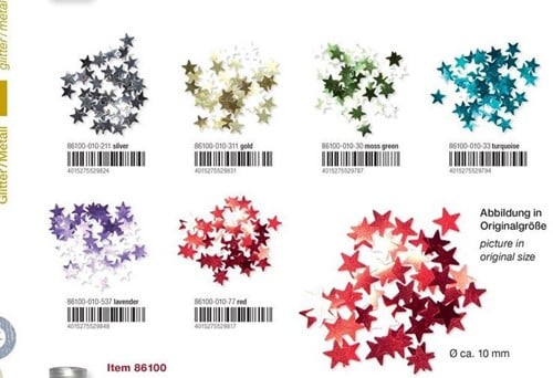 [A-018628] Confetti strooisterretjes Zilver 28 gram