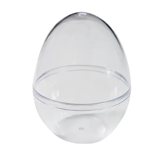 [A-016496] Ei kunststof transparant deelbaar 120 mm per stuk
