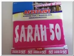[A-003382] Deurbord Hulde Abraham 50 jaar