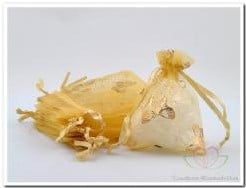 [A-005184] Cadeauzakje giftbag Organza Golden Butterfly Goud 7x9 cm